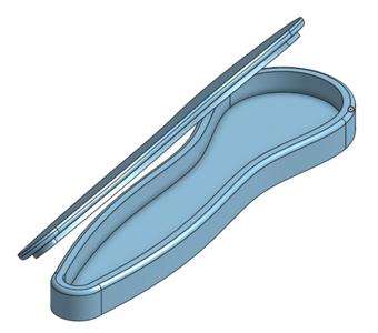 Caja para raspador de lengua