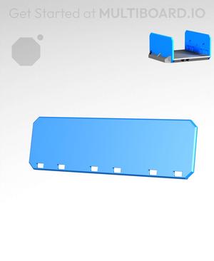 3x1H - Bottom Holes - Multibin Drawer Faceplate