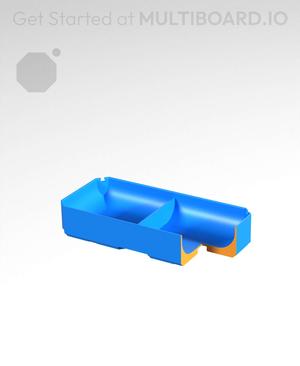 2x1x0.5 - Full Curved - Divided Bin - Multibin Insert