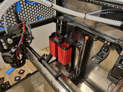 Voron trident purge bucket + nozzle brush