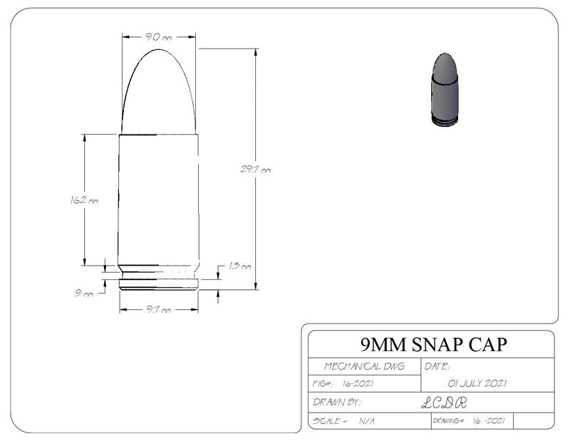 9mm Snap Cap