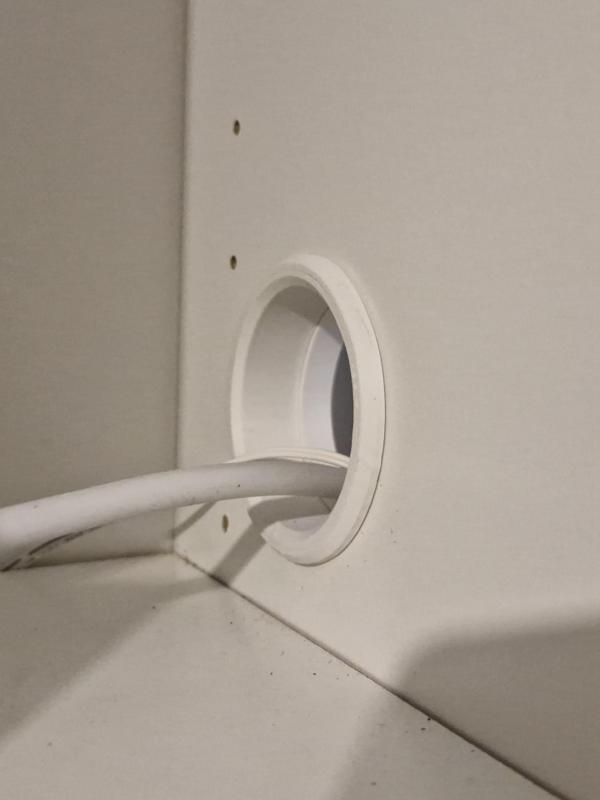 Cable Route Hole - Ikea Billy Bookcase Side Panel