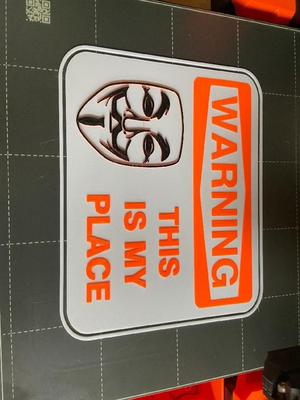 Warnschild Anonymus   