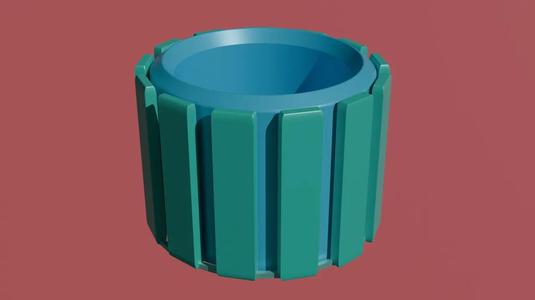 Горшок с кашпо   