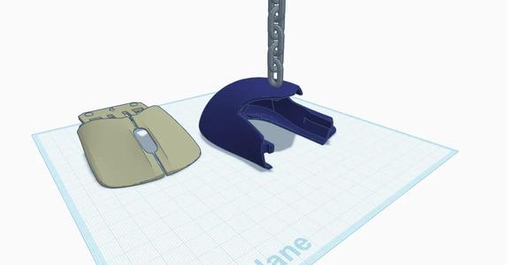 Keychain body 1 and 2 for HyperX mouse   