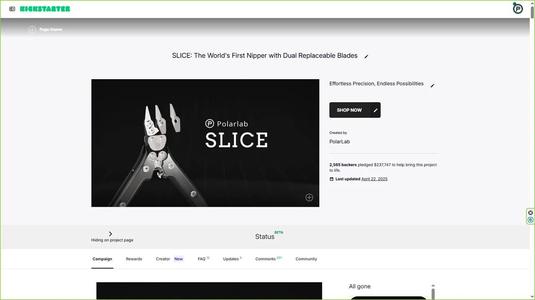 Handle for SLICE: The World's First Nipper with Dual Replaceable Blades   