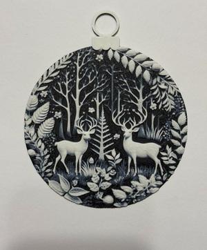 Christmas ball with deer
