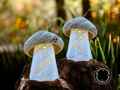 Mystic Ghost Shroom Lamp