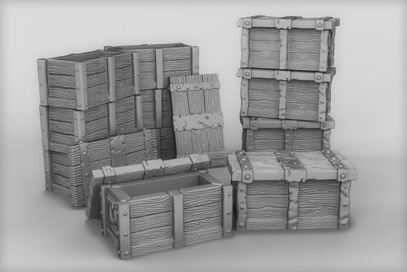 Dragon Age Origins chests for miniatures