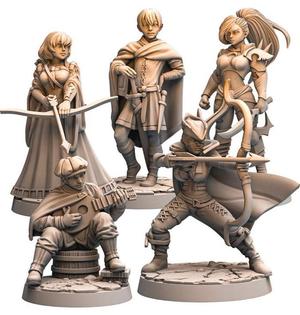 PRE-SUPPORTED Chapter XVII Citizen & Thieves - 32mm - DnD
