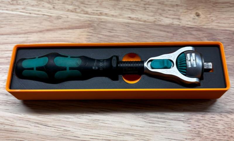 Wera 8000A Zyklop Speed 1/4" Rachet - Gridfinity