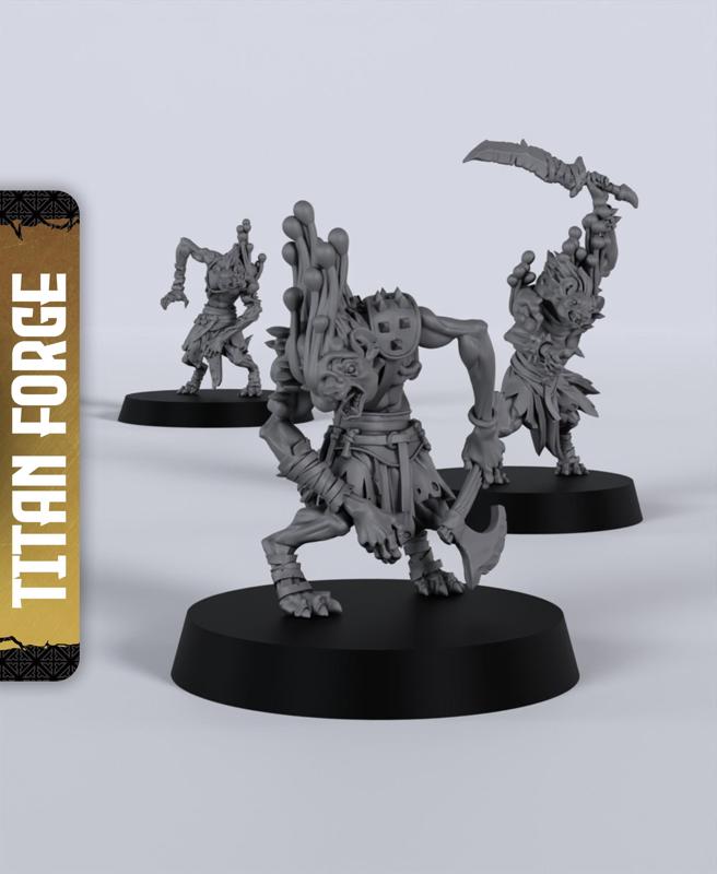 Spore Gnolls - With Free Dragon - 5e DnD Inspired for RPG and Wargamers