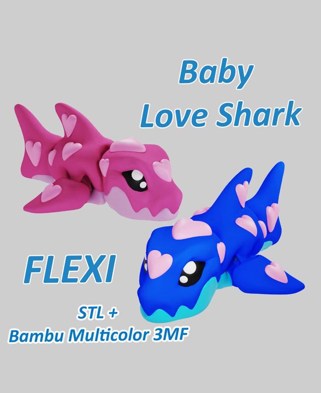 Baby Love Shark - Flexi Fidget Toy