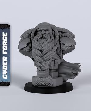 Lord Hexar Bust - With Free Cyberpunk - Sci-Fi Gift Ideas for RPG and Wargamers