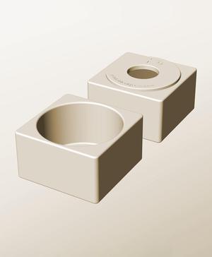 CS96-60-P Modular Stacking pierced container for home decor