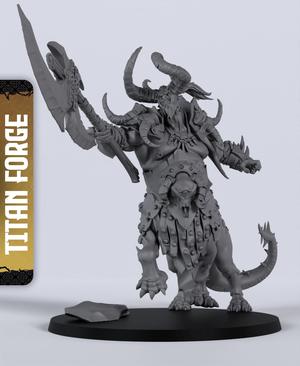 Dragonkin Warlord - With Free Dragon  - 5e DnD Inspired for RPG and Wargamers