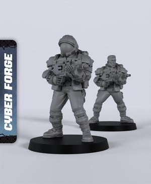 Colonial Guards - With Free Cyberpunk Warhammer - 40k Sci-Fi Gift Ideas for RPG and Wargamers