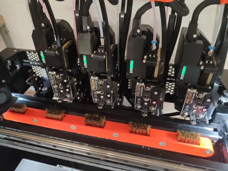 Prusa XL Nozzle Wiper or Brush Holder   