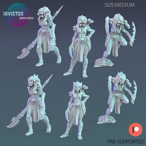 Female Space Hunter Set / Soldier Squad Officer / Cyberpunk Warrior / Invasion Army / Trooper Attack / Sci-Fi Encounter