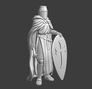 Medieval knight with cape