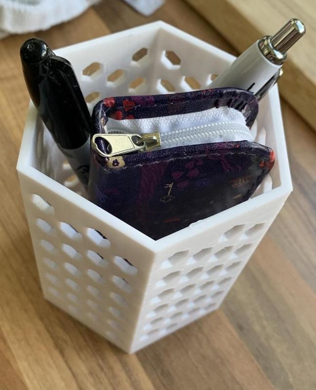 Hexagonal Pen Holder/ Desk Organizer