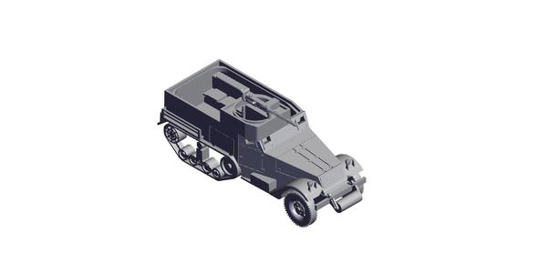 1/48 Scale M2A1 Half Track.stl