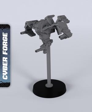 Spaceship RSF Crow - With Free Cyberpunk Warhammer - 40k Sci-Fi Gift Ideas for RPG and Wargamers