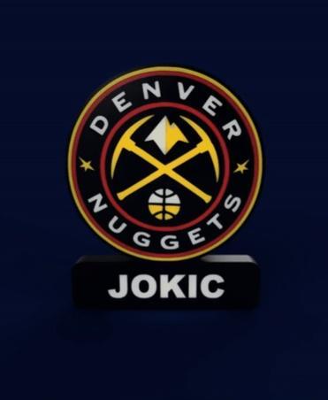 Denver Nuggets Sign - LED Strip Compatible