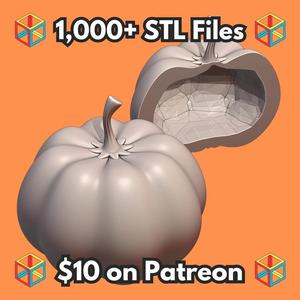 Pumpkin Shaped Decor with Hidden Compartment for Valuables (Requires Pausing During Print) MineeForm FDM 3D Print STL File