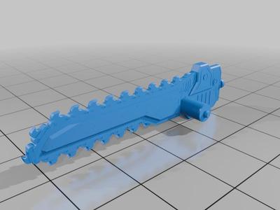 Turret mount chainsword