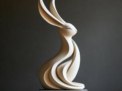 Easter Bunny Sculpture – Festive Tabletop Display