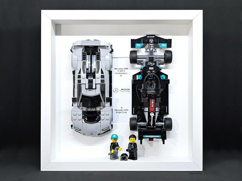 IKEA Sannahed insert for LEGO Speed Champions racing/formula cars (3D + 2D printed)