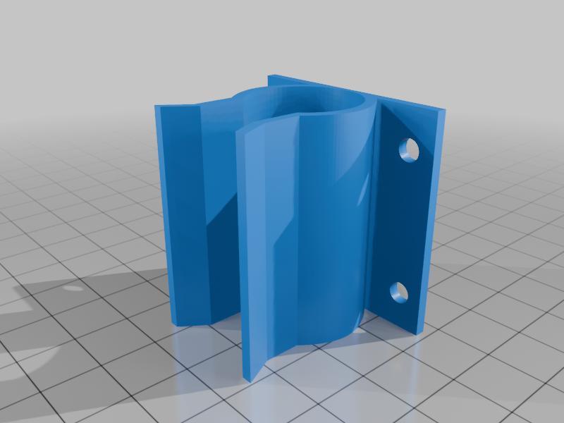 Clamp for 20mm pipe / pipe latch – suitable for doors, cabinets in the garage, etc.