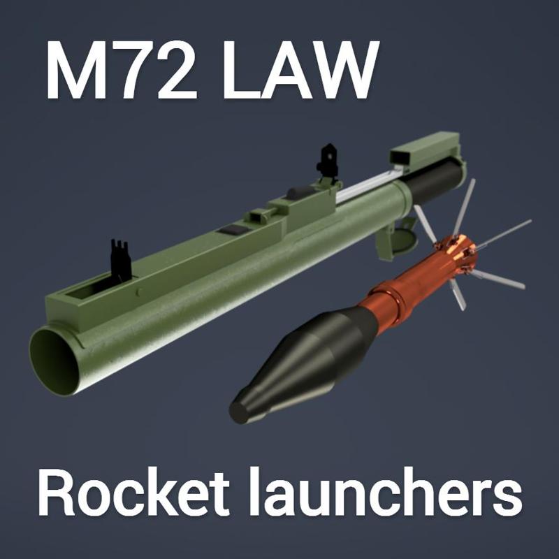 M72 LAW V1 66mm Rocket launchers