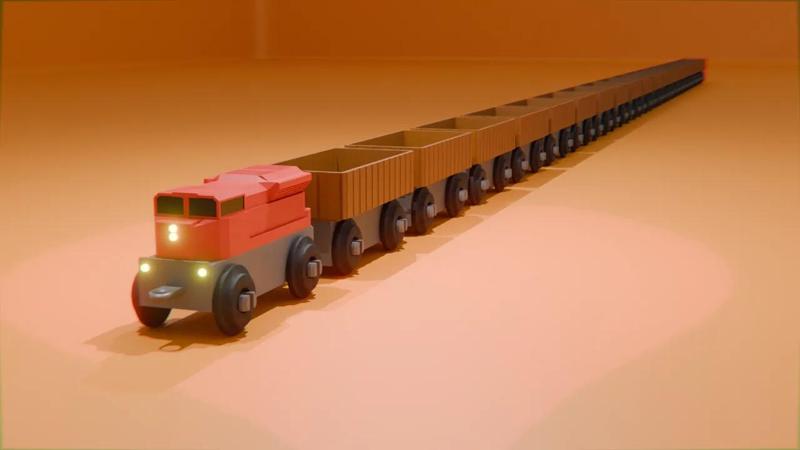 Cargo Train for IKEA wooden tracks   