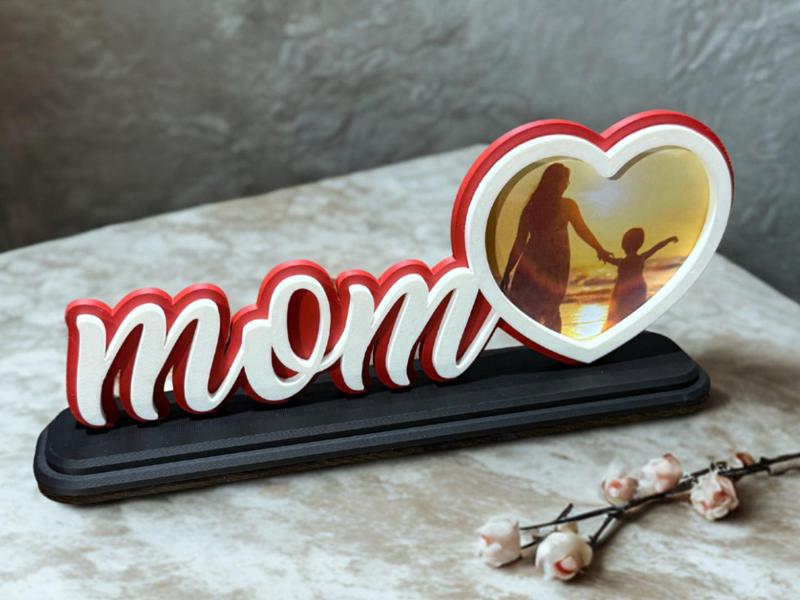 PHOTO FRAME MOTHERSDAY / MOM WITH HEART