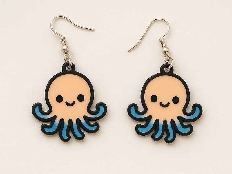Kawaii Octopus Earrings