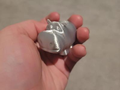 Hippo Keychain