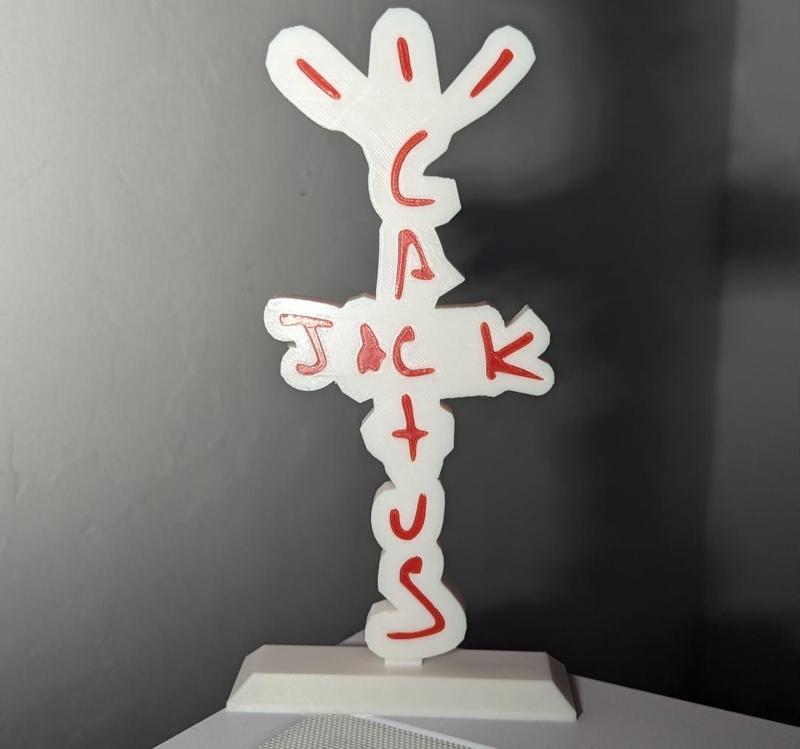 Cactus Jack logo stand