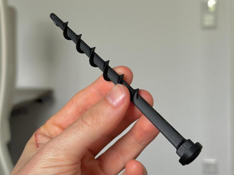 Earth Screw for Robotic Lawn Mowers and Garage