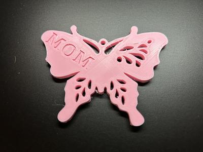 Mom Butterfly keychain