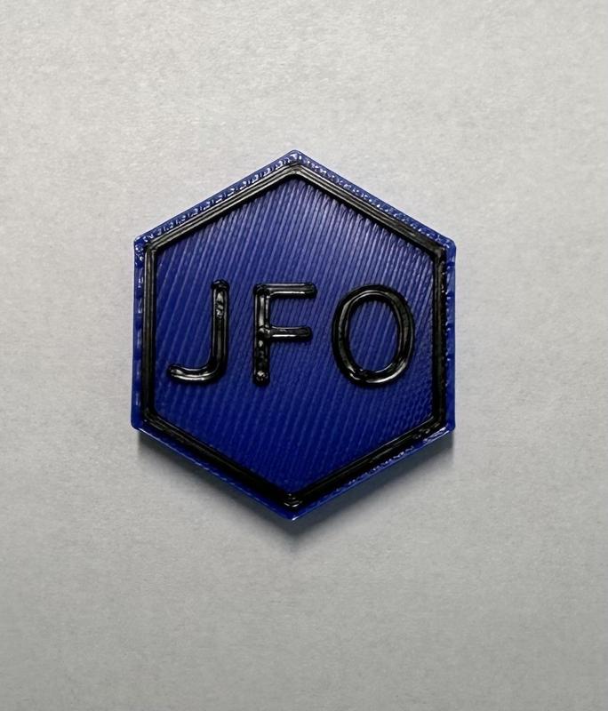 Militärisches Symbol JFO Blau