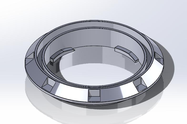 Grille support for rear tweeter, 306 Cabriolet/Roadster