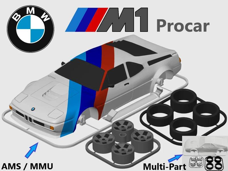 BMW M1 Procar Kit Card (1:24 scale)   