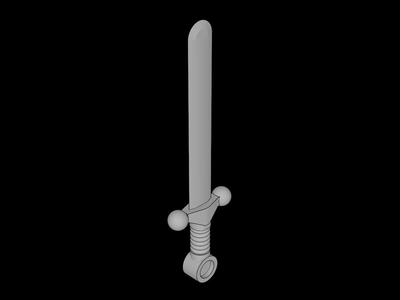 Lego Compatible (59.dat) Minifig Sword Greatsword
