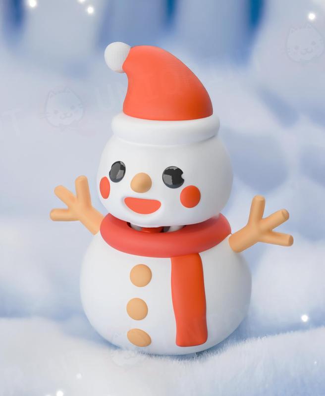 Snowman Keychain (Single Color)
