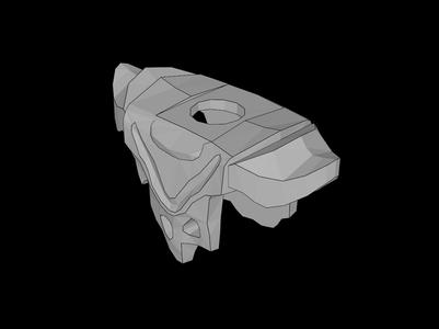 Lego Compatible (20566.dat) Minifig Armor Shoulder Pads with Tattered Robe Pattern