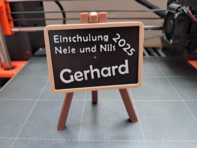 Platzkarte Tafel Einschulung, blackboard place card, school enrollment