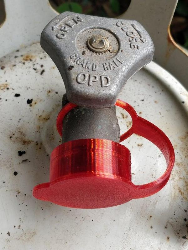 Propane Tank Dust Cap - flexible - no label