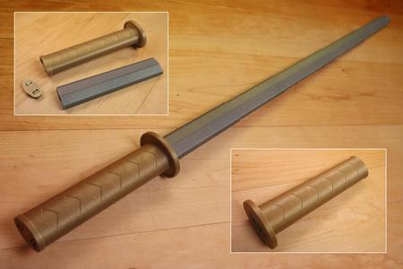 Collapsing Katana with Removable Blade